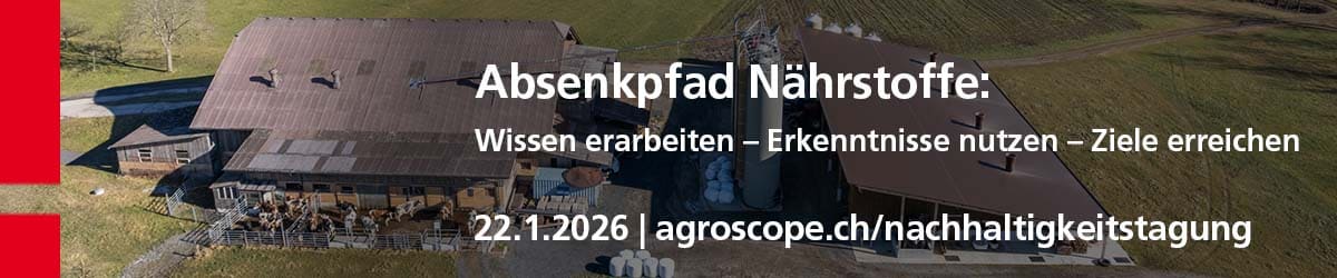 Registration 13. Nachhaltigkeitstagung Agroscope